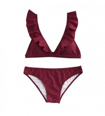 cute ruffle swimsuits