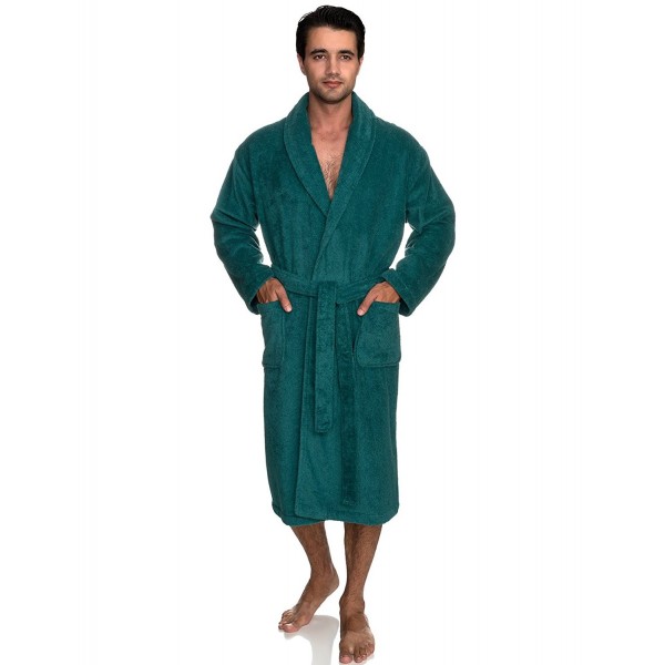 Men's Robe- Turkish Cotton Terry Shawl Bathrobe Made in Turkey - Alpine ...