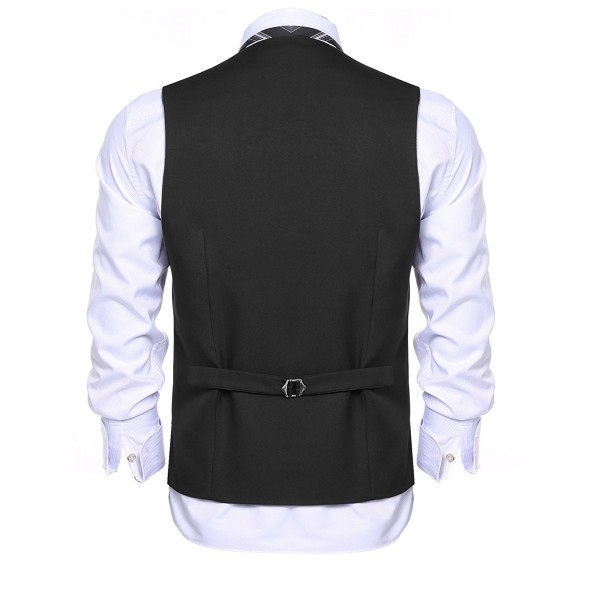 Men's Business Suit Vest Slim Fit Casual Skinny Dress Waistcoat For ...