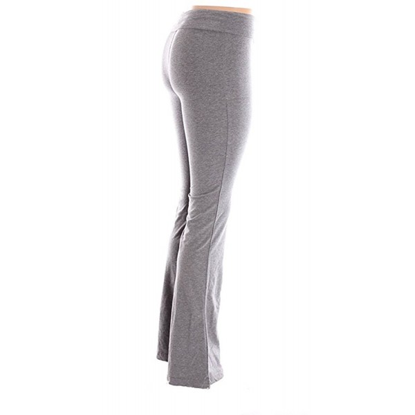 Cotton Spandex Yoga Pants For Fitness Gym Athletics & Lounge - Grey ...