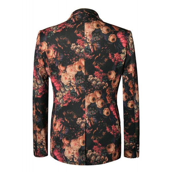 Men's Luxury Floral 2 Button Sport Coat - CL12DTJ6KCR