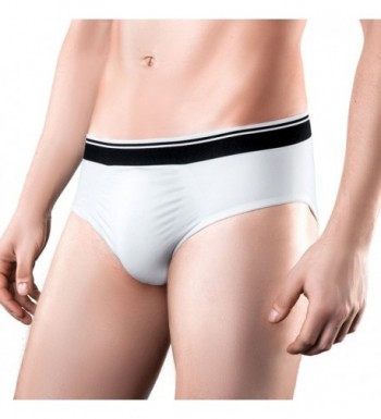 Athletic Men's Brief Underwear - Ultra-Comfortable - White - CS127GKZVUR
