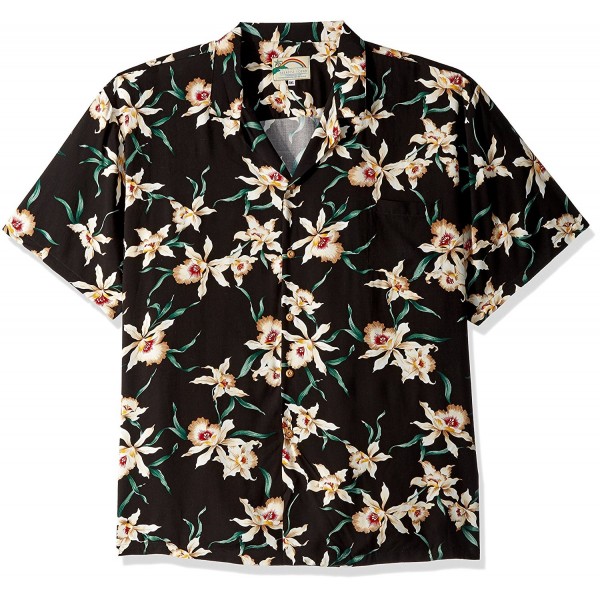 Star Orchid Black Tom Selleck Magnum PI Hawaiian Shirt - C5118KDPWQD