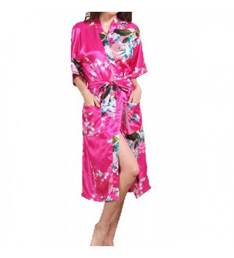 Artiwa Womens Fuchsia Kimono Pajamas